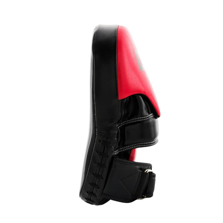 Side profile – right edge – Mirror view showing same lace seam and D-ring strap tail.