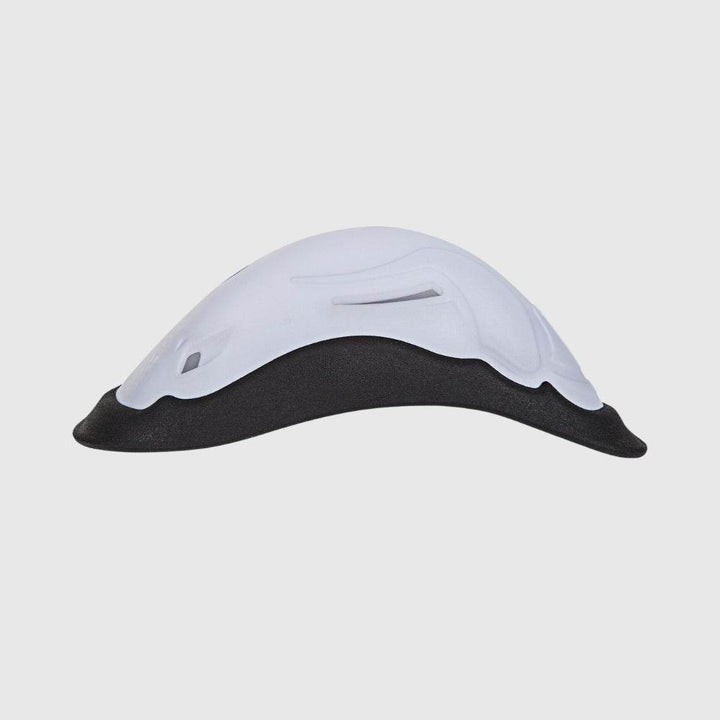 Horizontal side profile of the Venum cup, highlighting the foam-backed contour and airflow vent detailing.