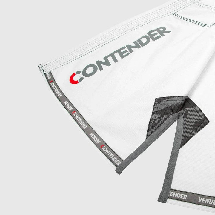 Close-up of the right sleeve shoulder “CONTENDER” and trim details.