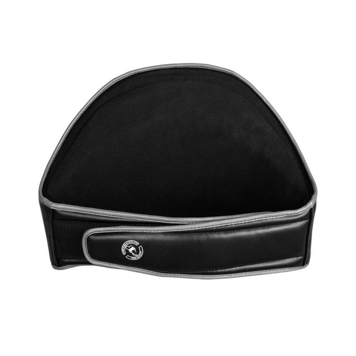 Interior of the Venum Elite Belly Protector showcasing black inner fabric and velcro waist strap for secure fit.
