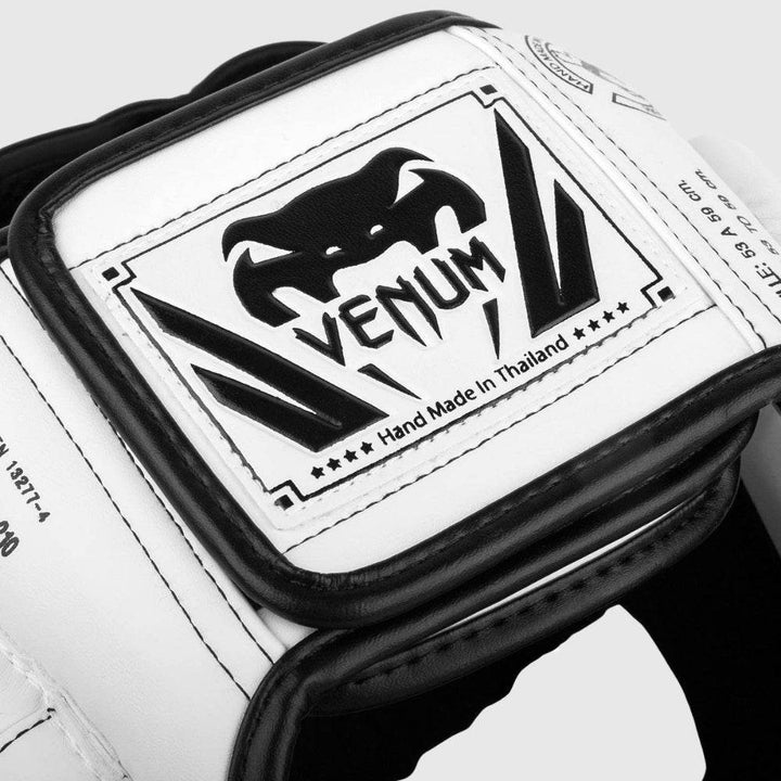 Detail of rear patch displaying the Venum logo and "Hand Made in Thailand" label.